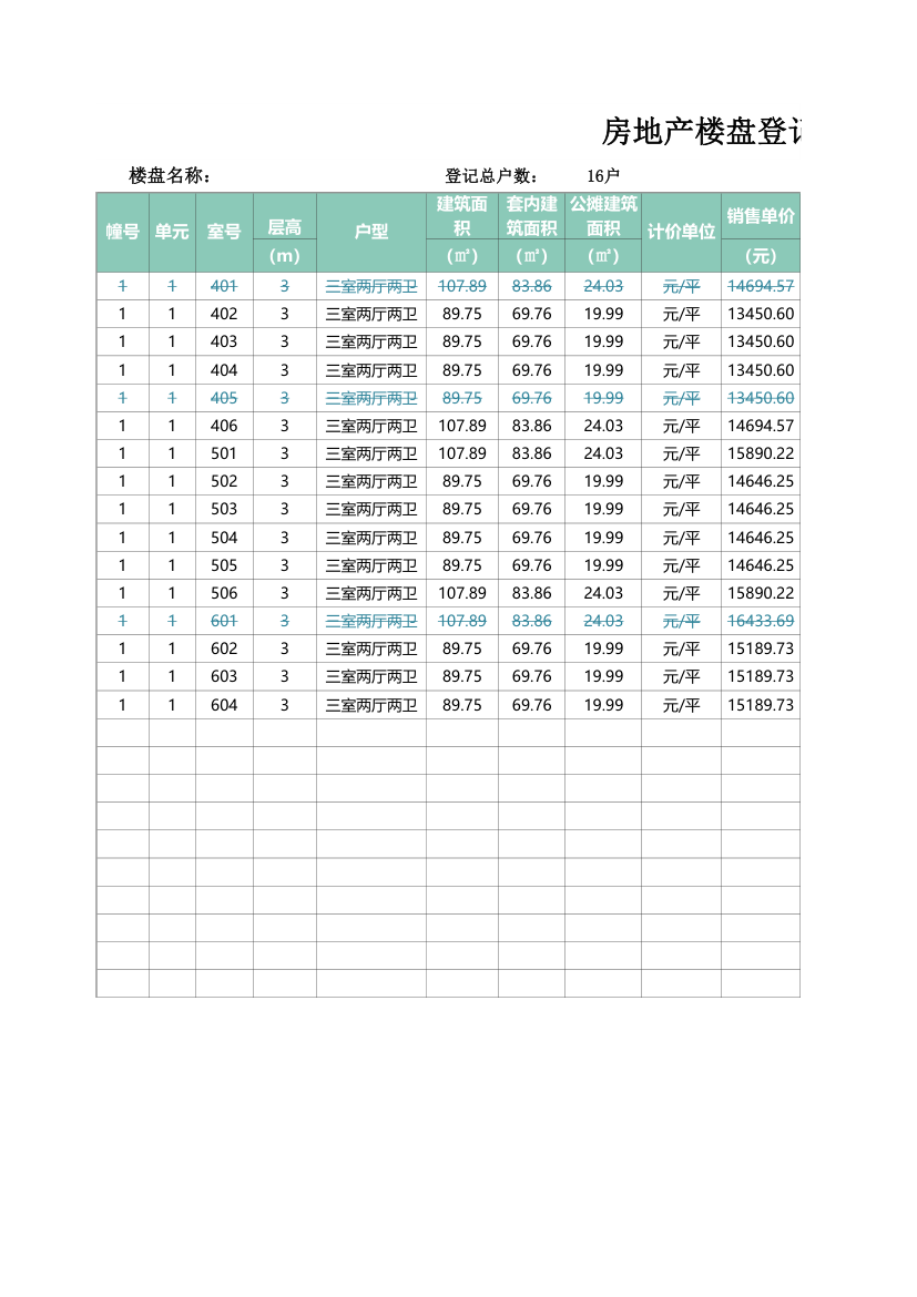 房地产楼盘登记表.xlsx第1页