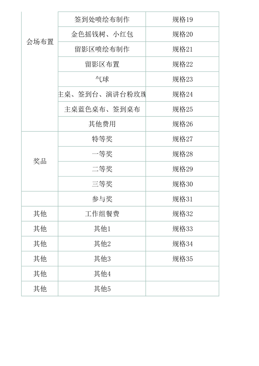 年会活动策划表.xlsx第2页