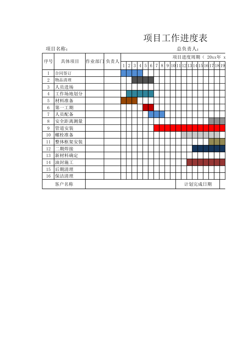 项目进度表.xlsx第1页