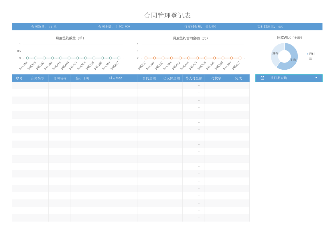 合同管理登记表（内置查询）.xlsx第2页