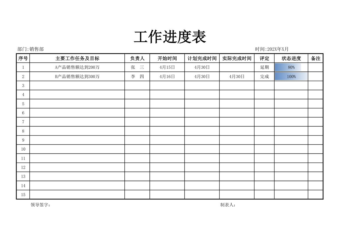 工作进度表.xlsx第1页