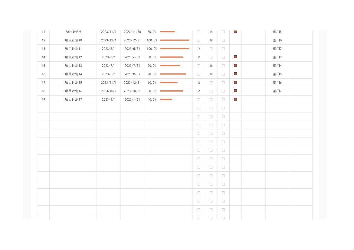 项目管理计划进度表.xlsx第2页