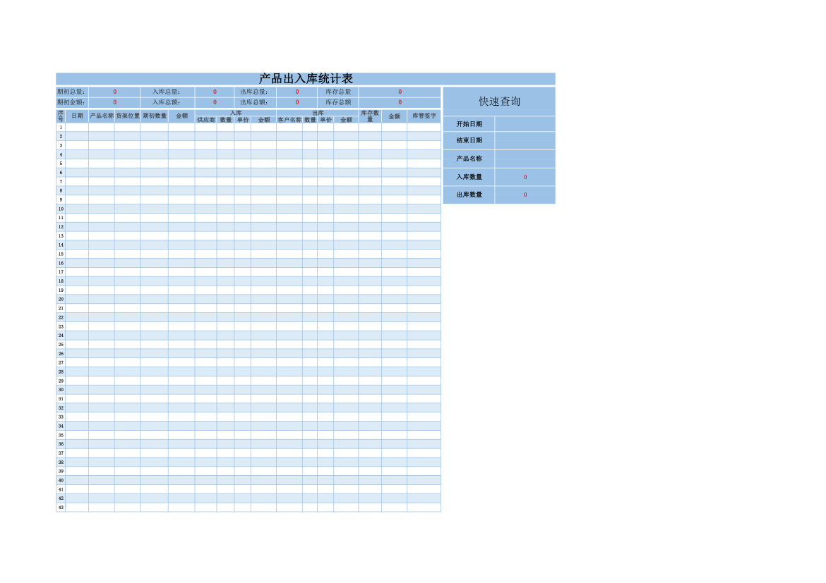 产品出入库统计表.xlsx第1页