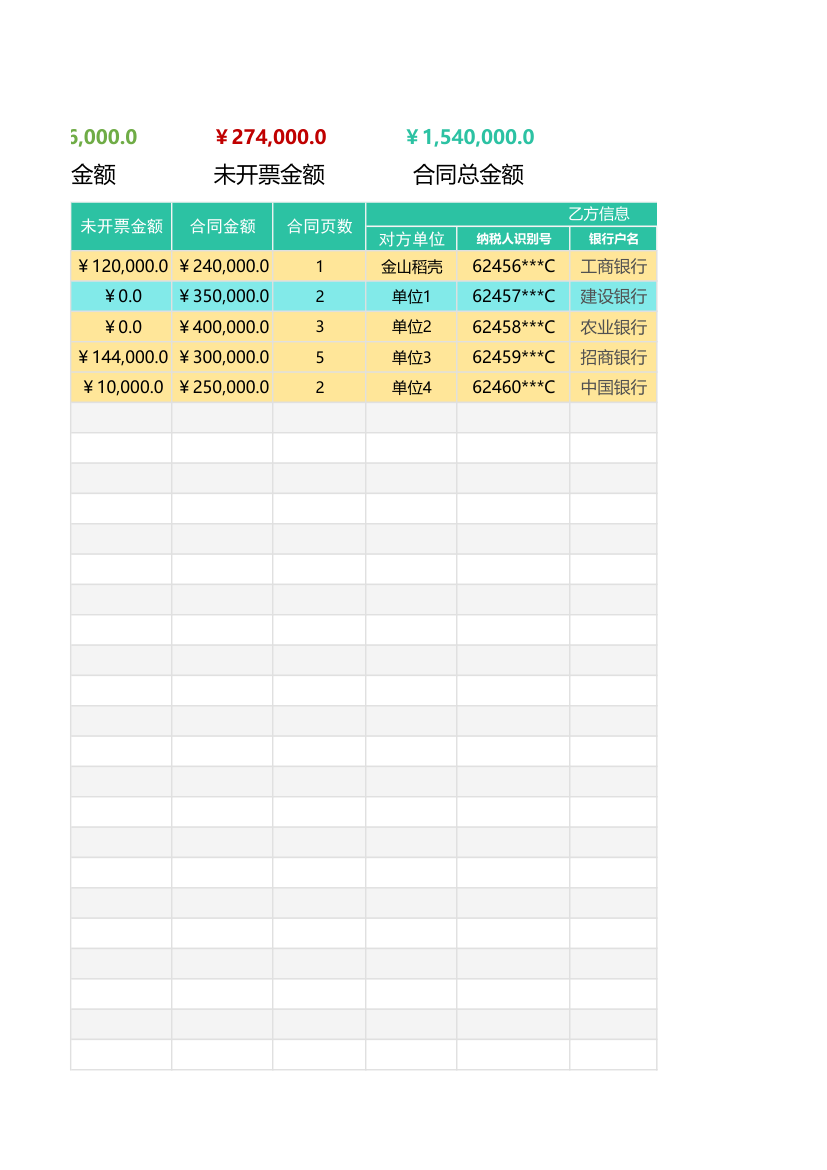 合同管理登记台账.xlsx第5页