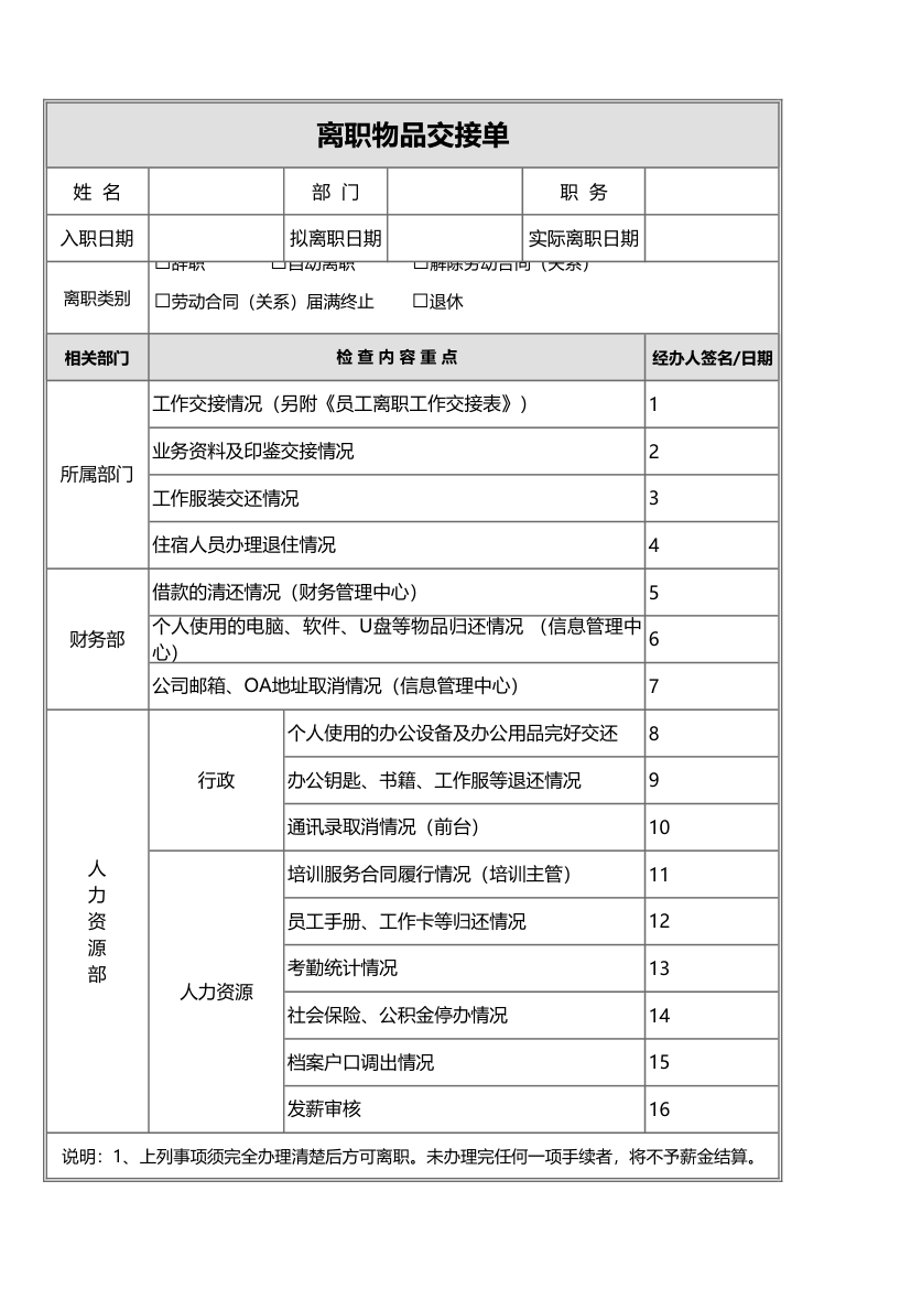 离职物品交接单.xlsx