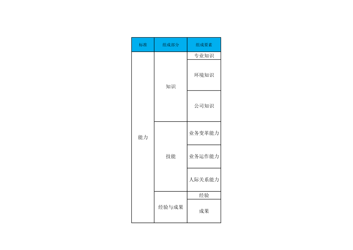 任职资格标准基本结构.xls