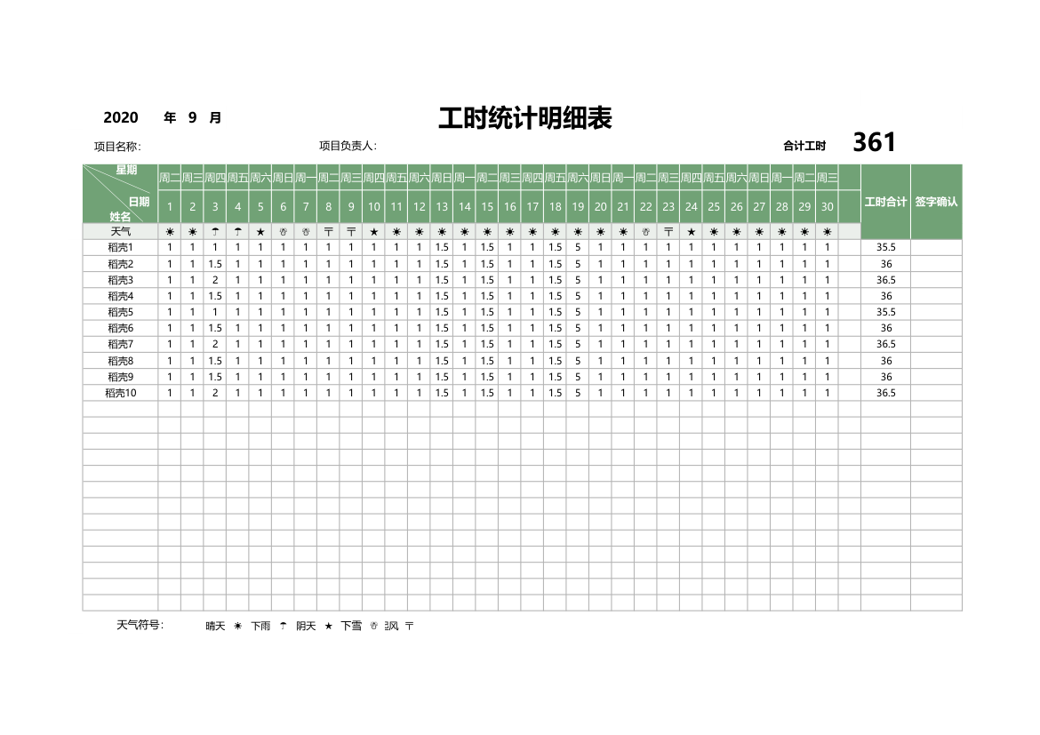 工时统计表.xlsx