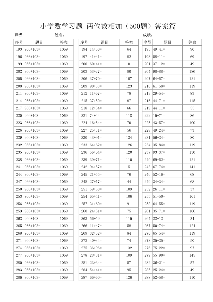 两位数相加数学题500题目含答案.xlsx第3页