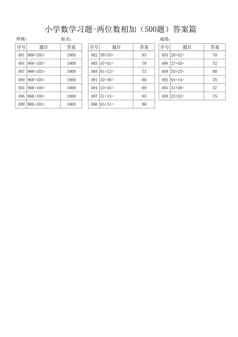 两位数相加数学题500题目含答案.xlsx第6页