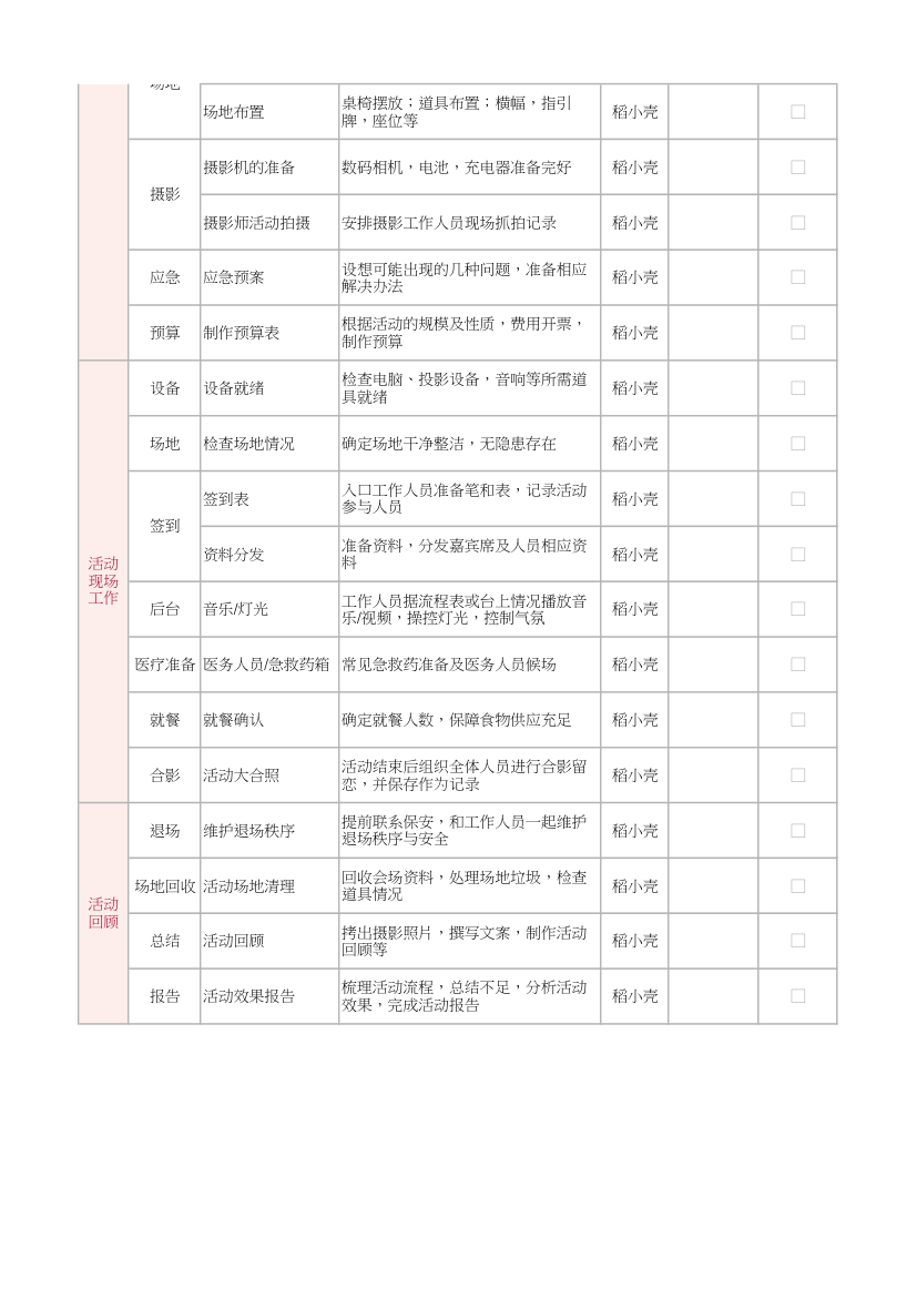 活动举办策划流程清单.xlsx第2页