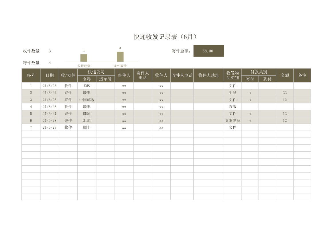 快递收发登记表.xlsx