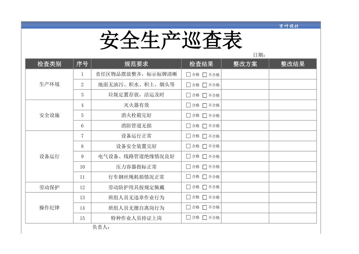 安全生产检查表.xls