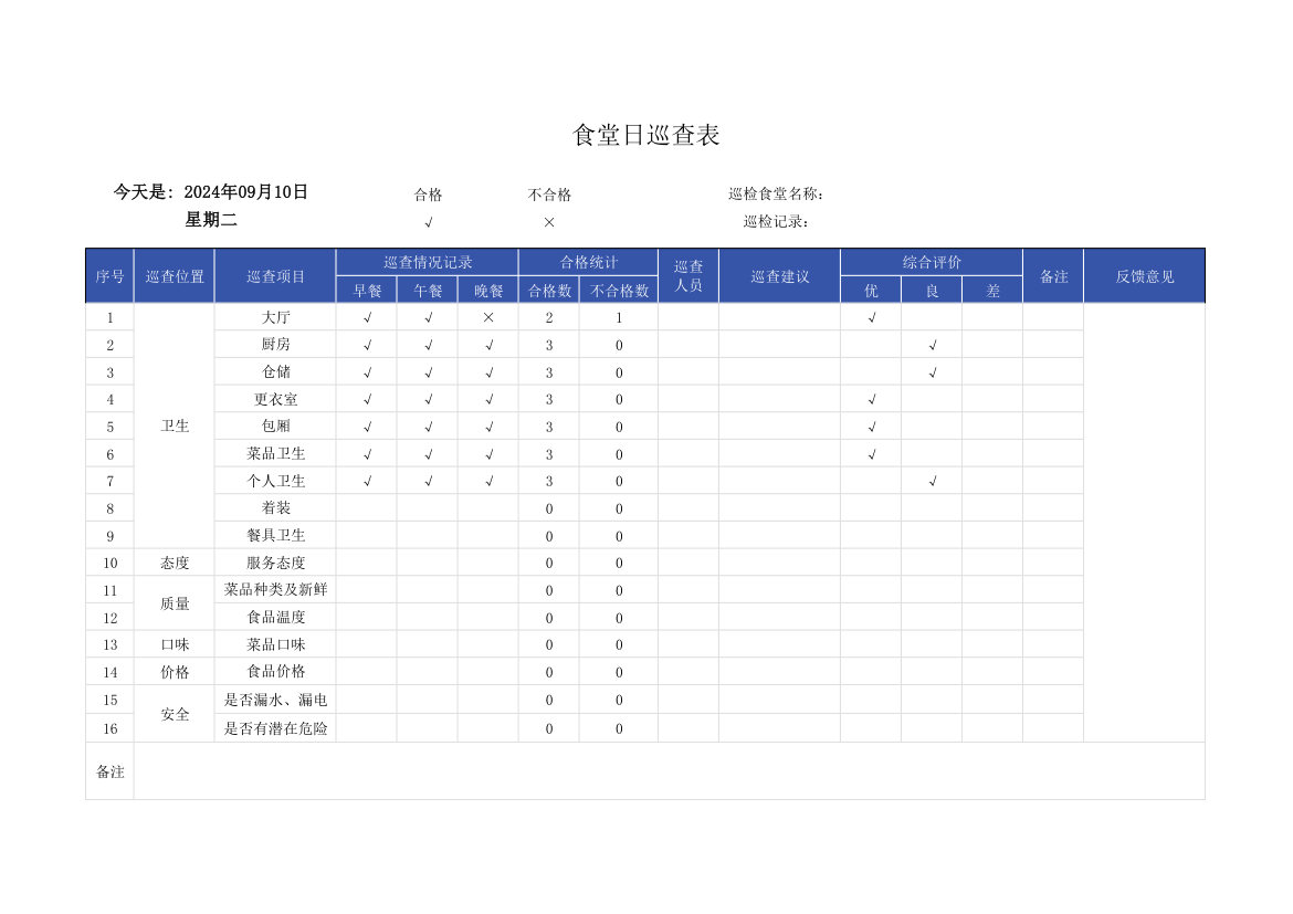 食堂日巡查表.xlsx