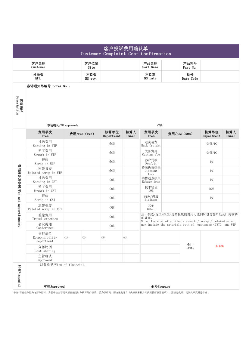 客诉费用确认单.xlsx