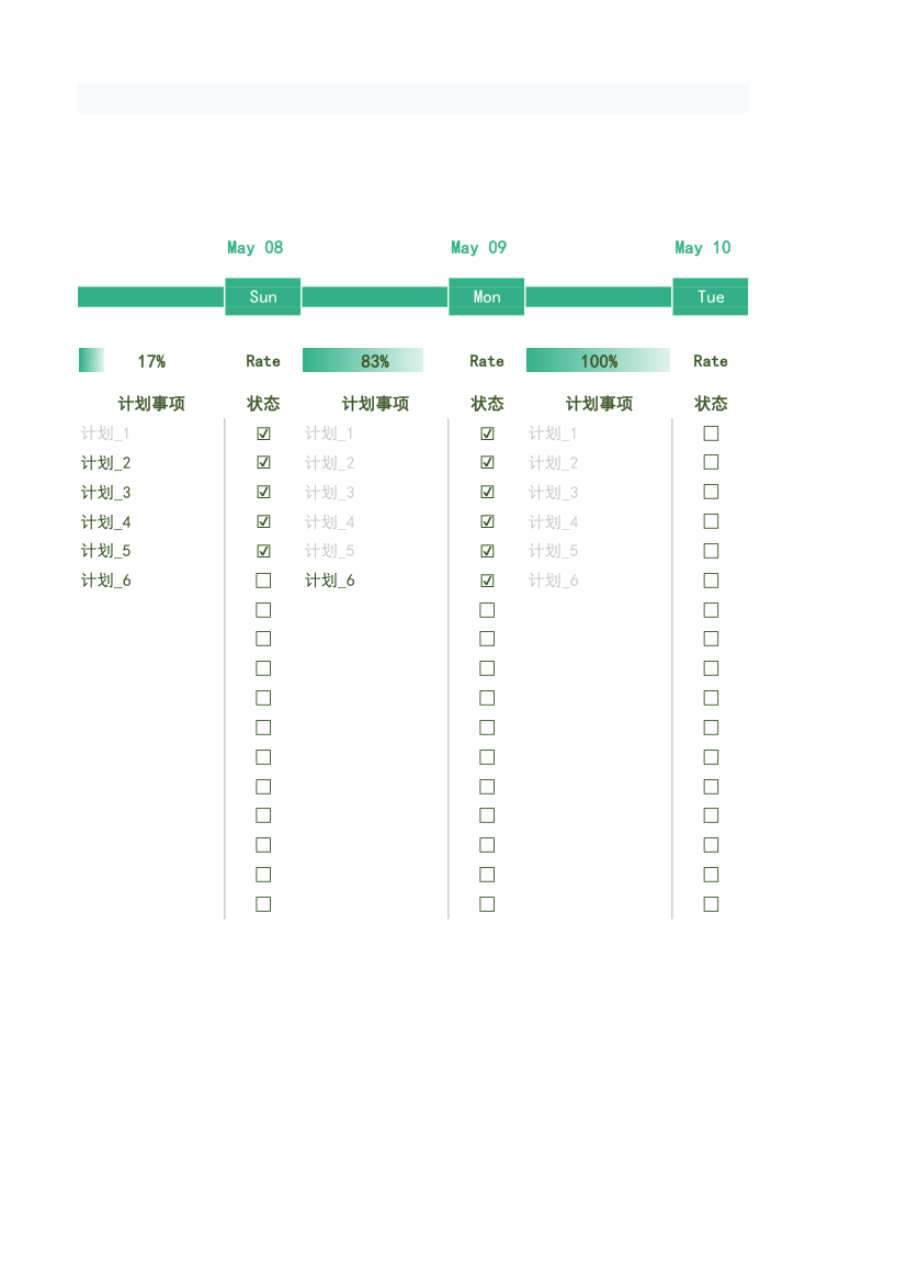 周计划任务管理表.xlsx第2页