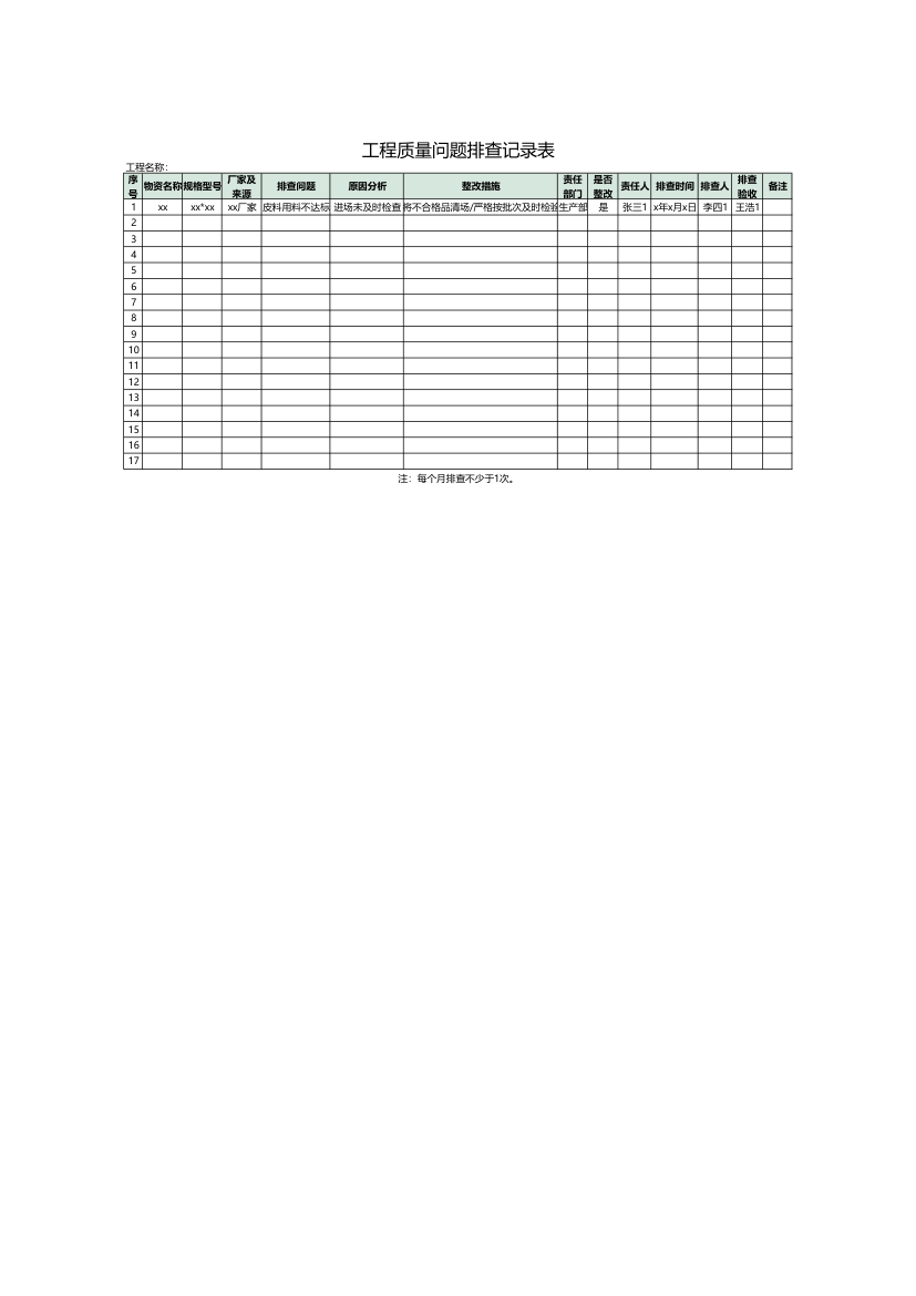 工程质量问题排查记录表.xlsx