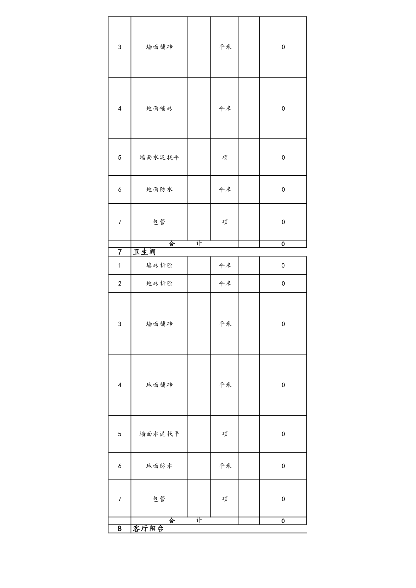 工程装修预算表.xls第2页