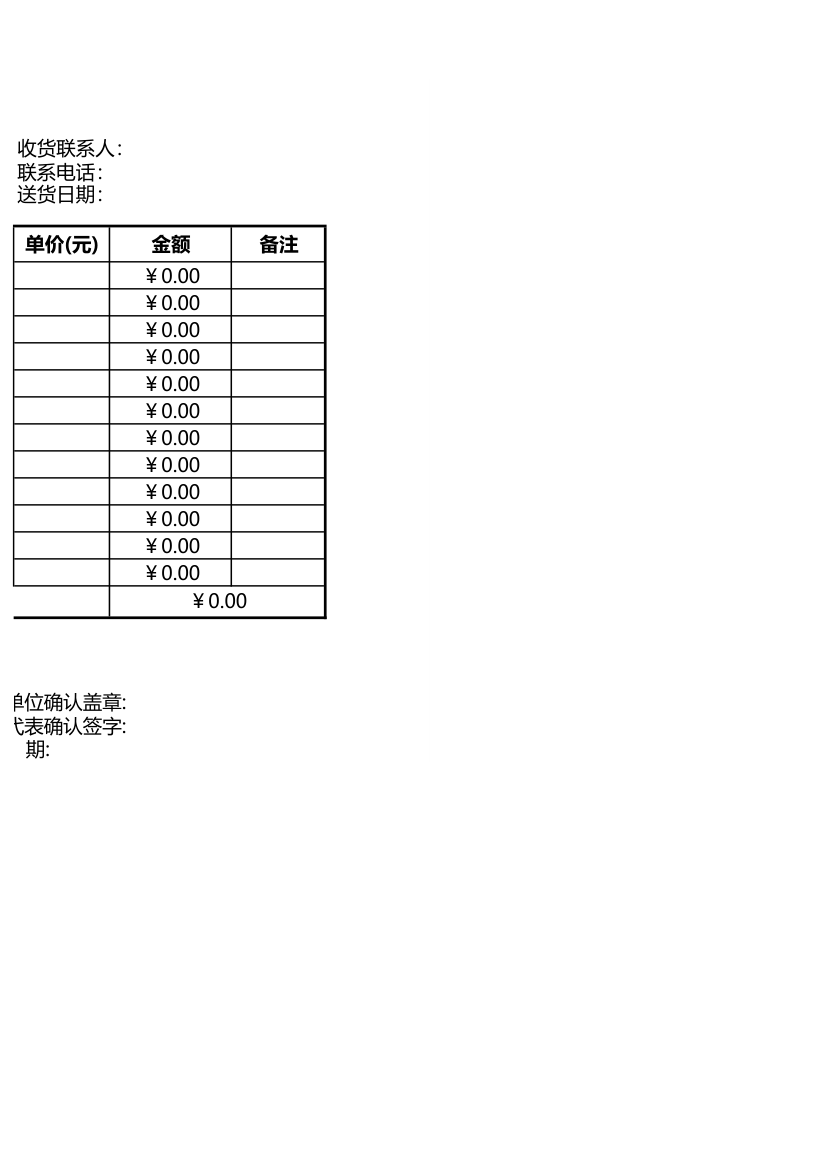 客户收货确认函.xls第2页