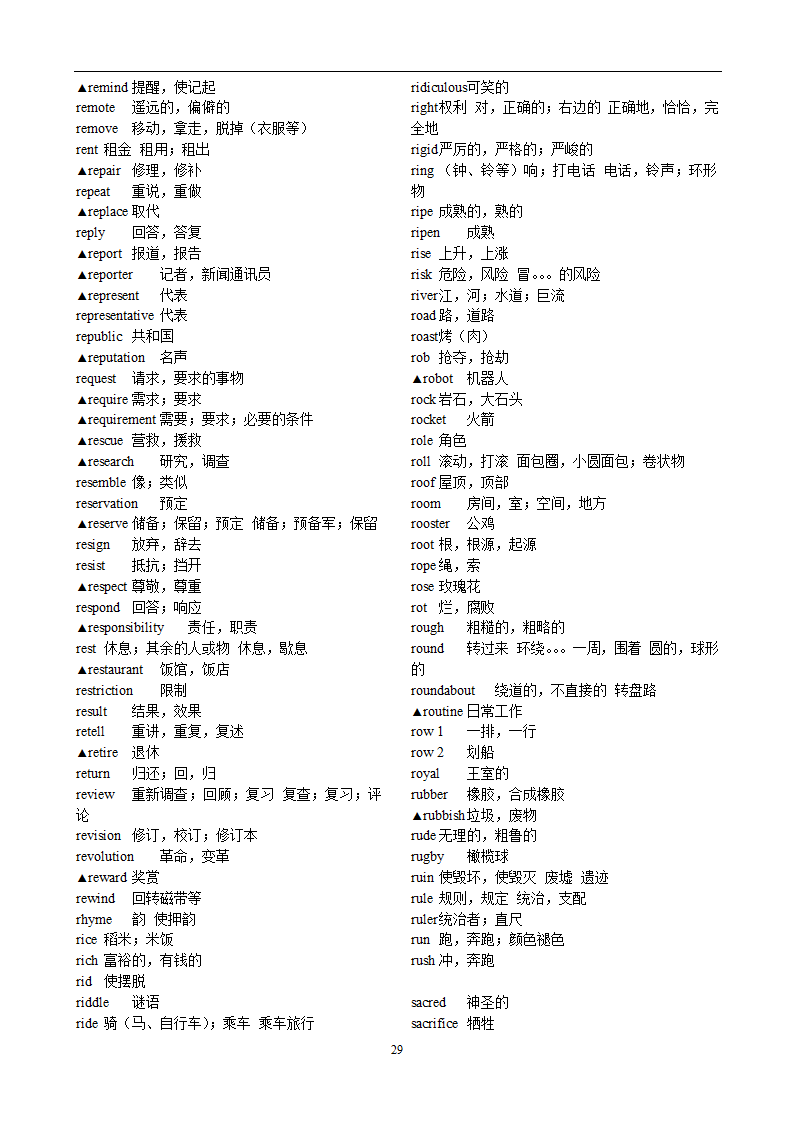 高考英语3500词汇第29页