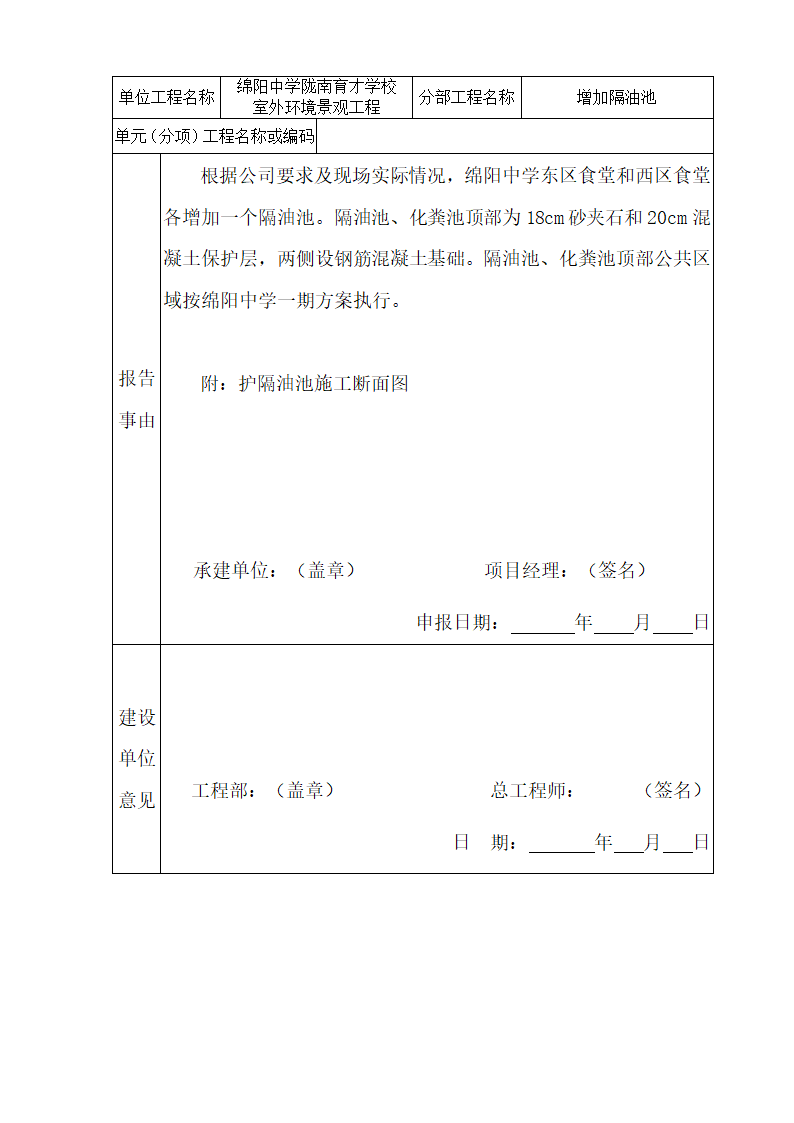 工程报告单第3页