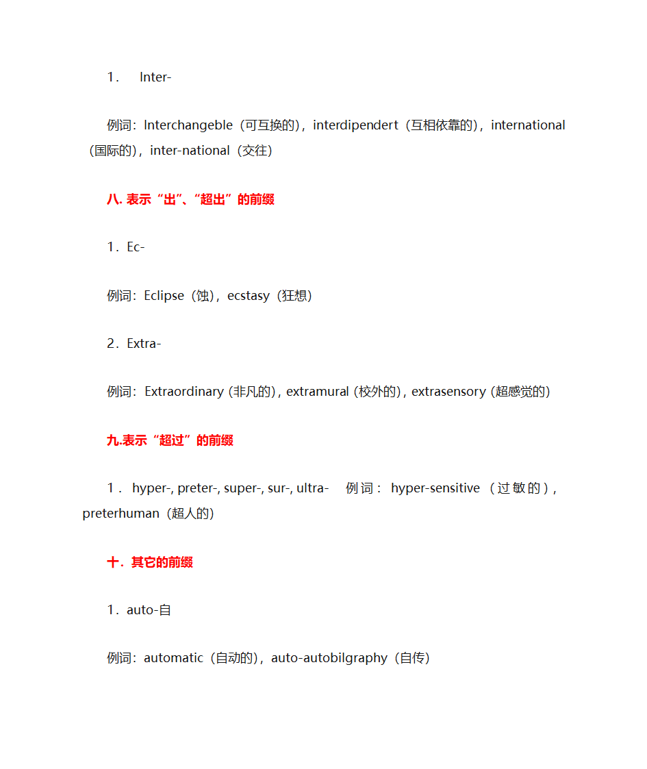 英语单词前缀第5页