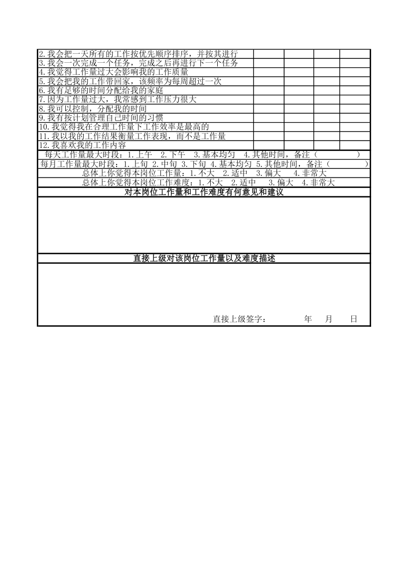 员工个人工作量评估表.xlsx第2页