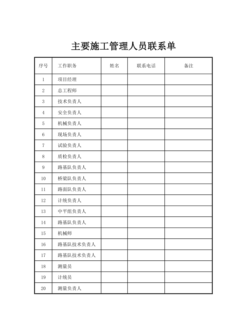 施工管理人员表.xls