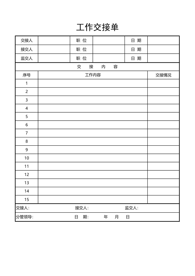 工作交接表.xlsx第1页