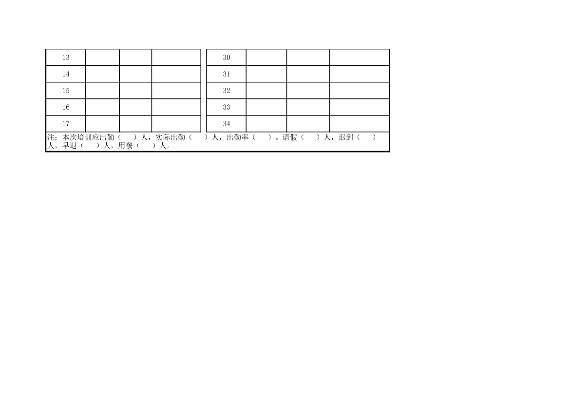 培训签到表.xlsx第2页