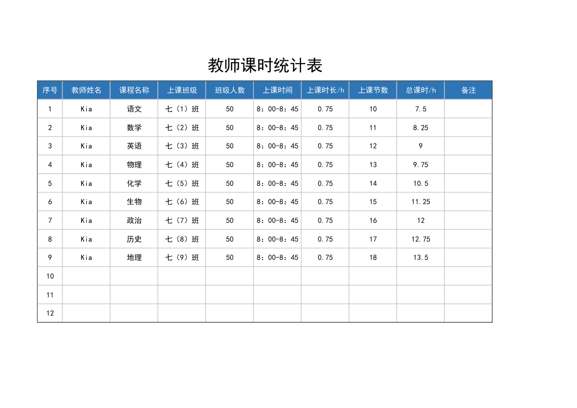 教师上课课时统计表.xlsx