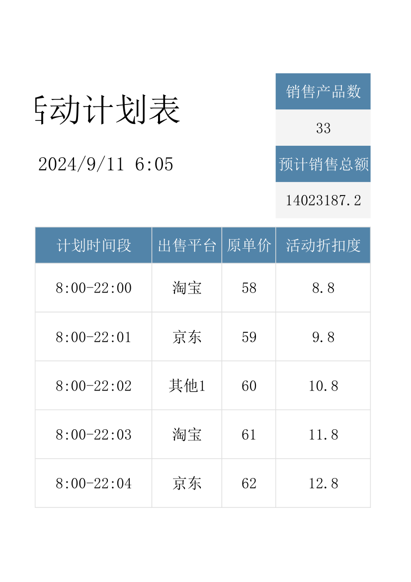 电商活动计划表.xlsx第43页