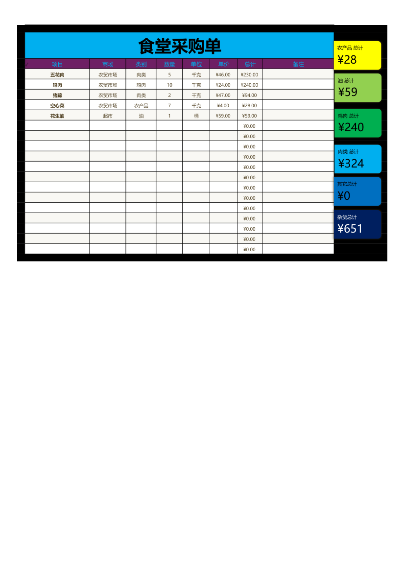 食堂采购单.xlsx
