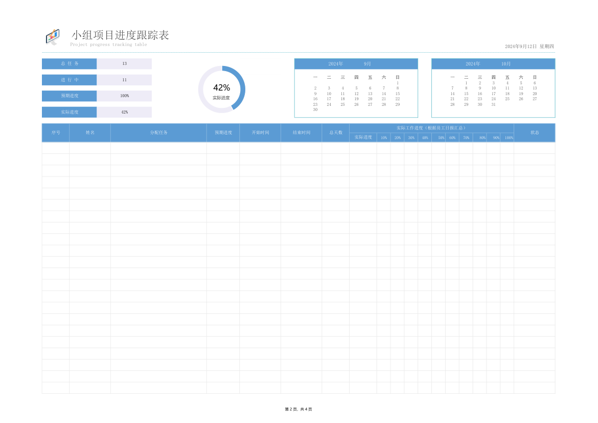 小组项目可视化跟踪表.xlsx第2页