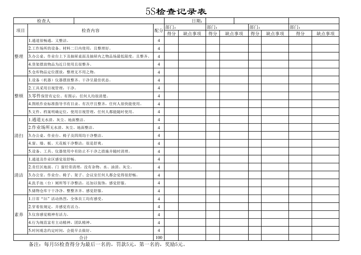 5S检查记录表.xlsx