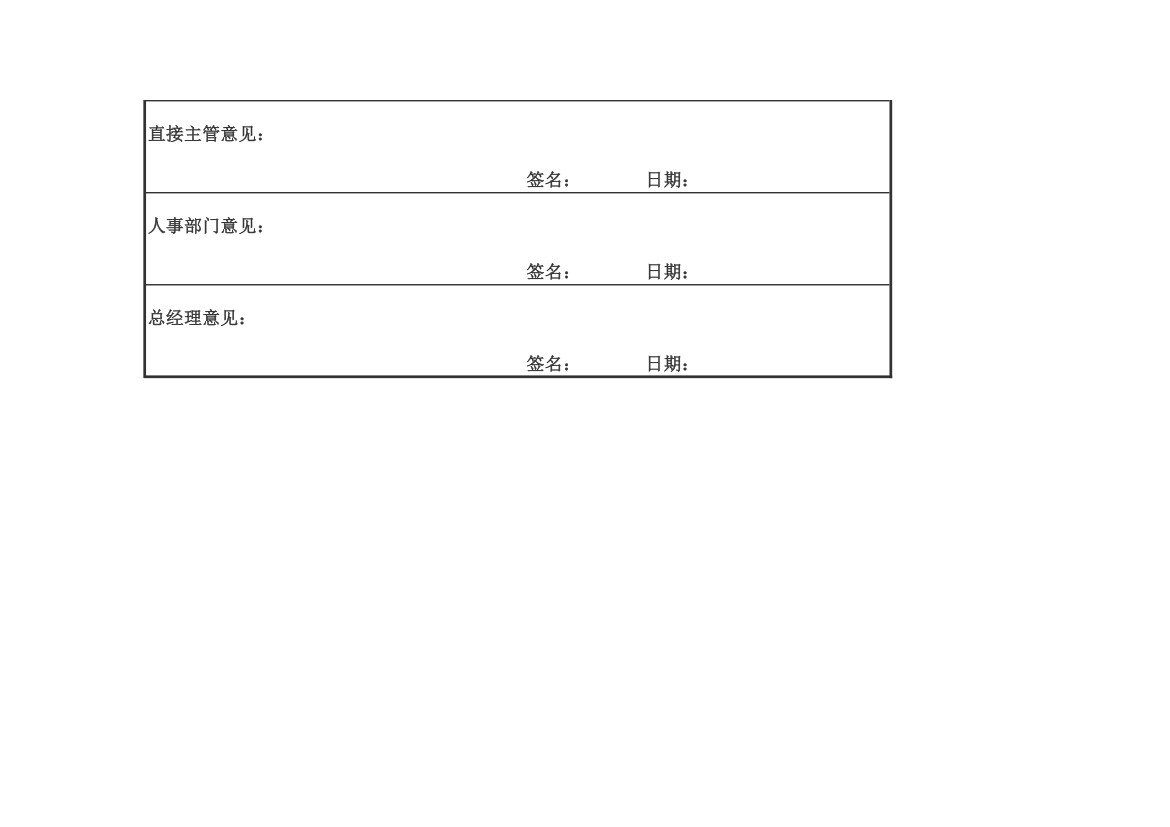 新员工转正申请表.xlsx第2页