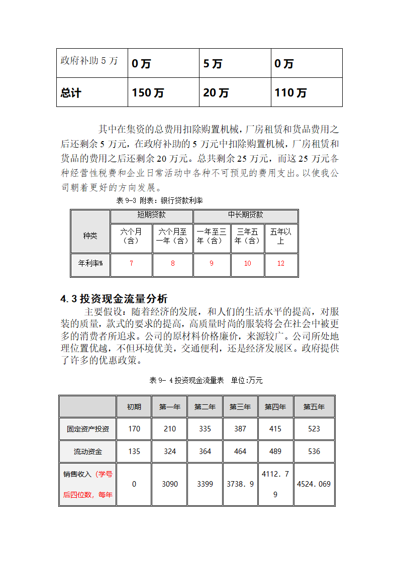 财务管理计划书第8页