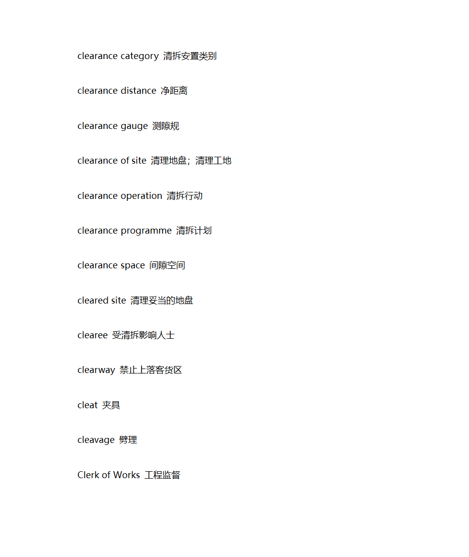 工程英语词汇第5页