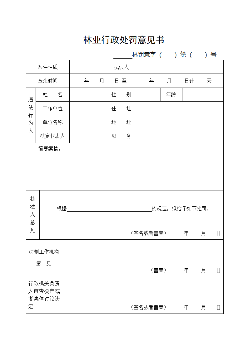 行政处罚文书格式第7页