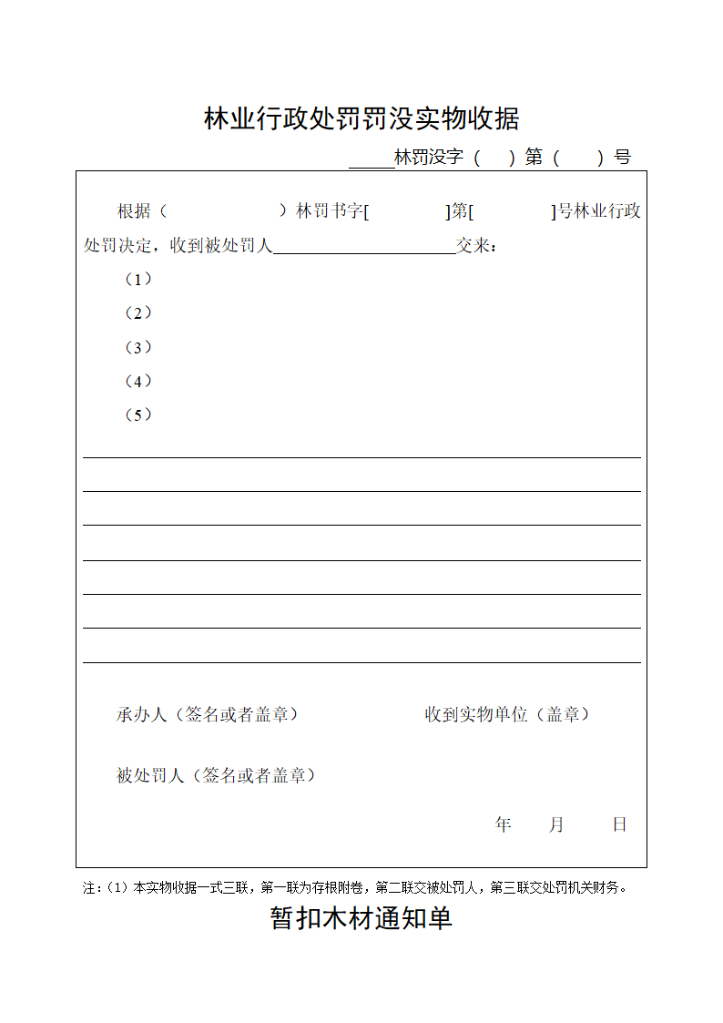 行政处罚文书格式第10页