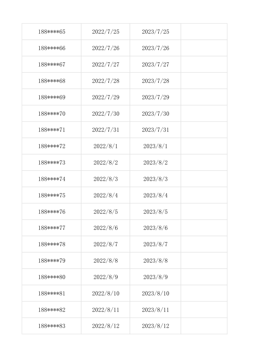 小区车位租赁信息表.xlsx第31页