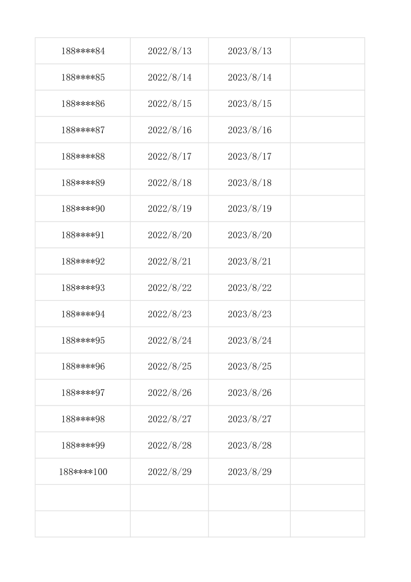 小区车位租赁信息表.xlsx第32页