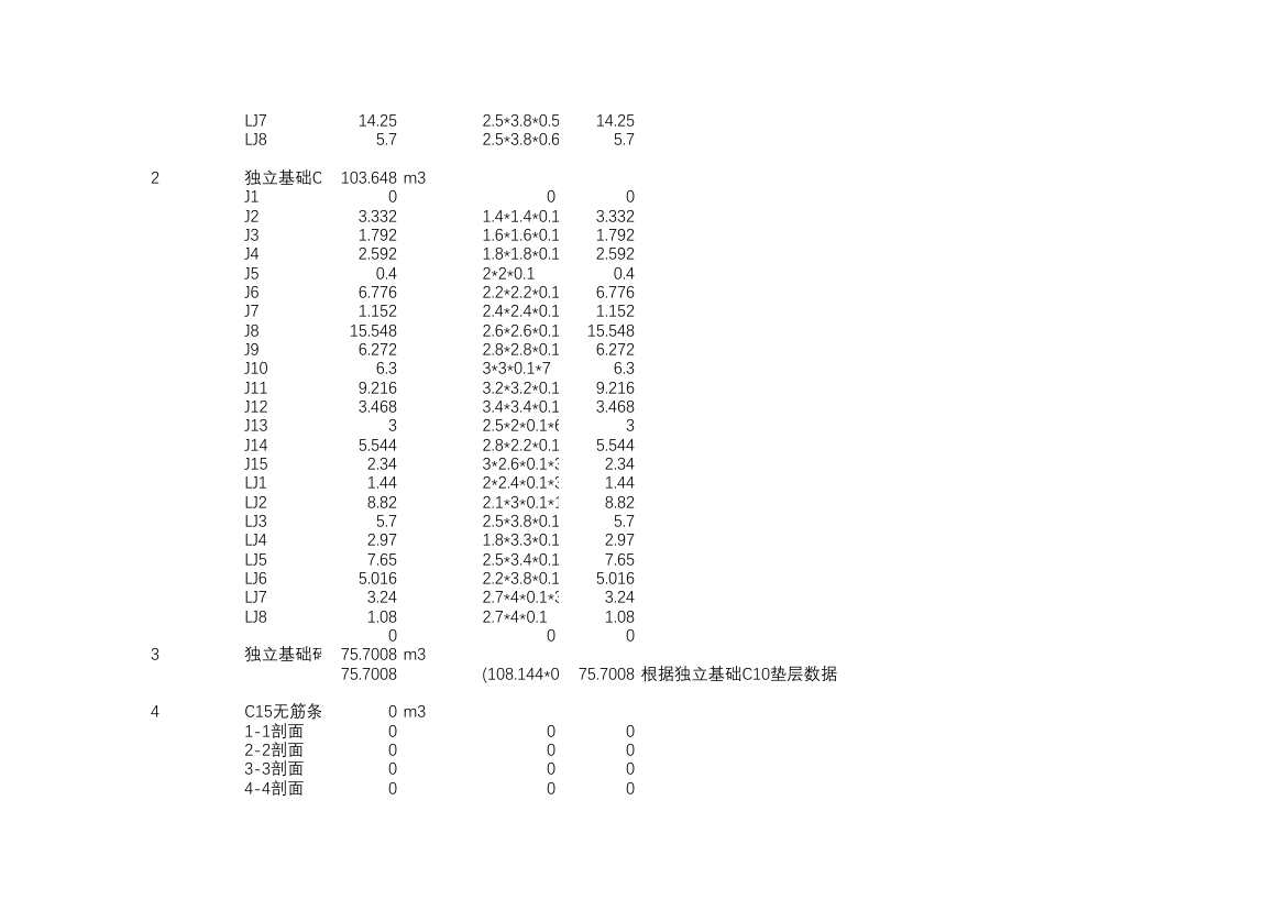 某土建工程量计算表格自动计算excel表格.xls第3页