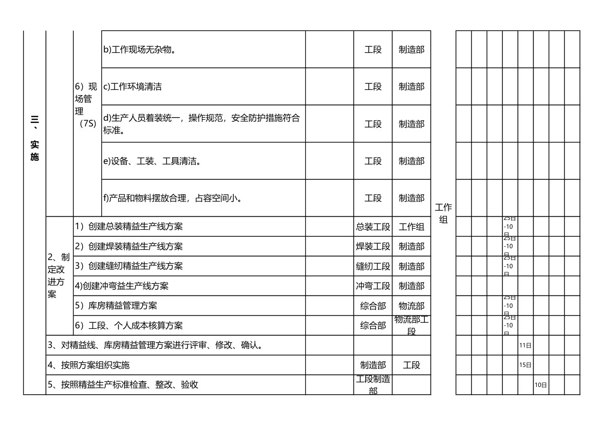 精益生产项目工作计划表.xls第5页