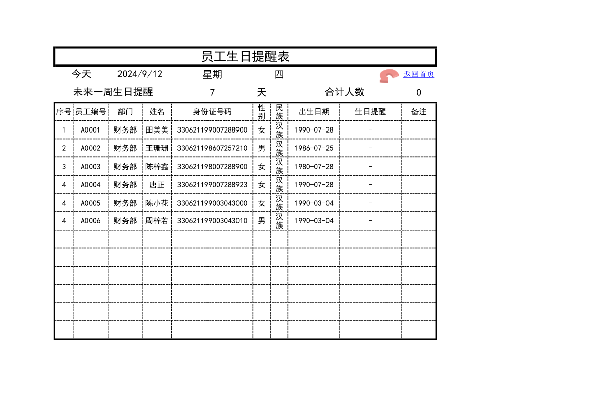 人力资源人事管理系统.xlsx