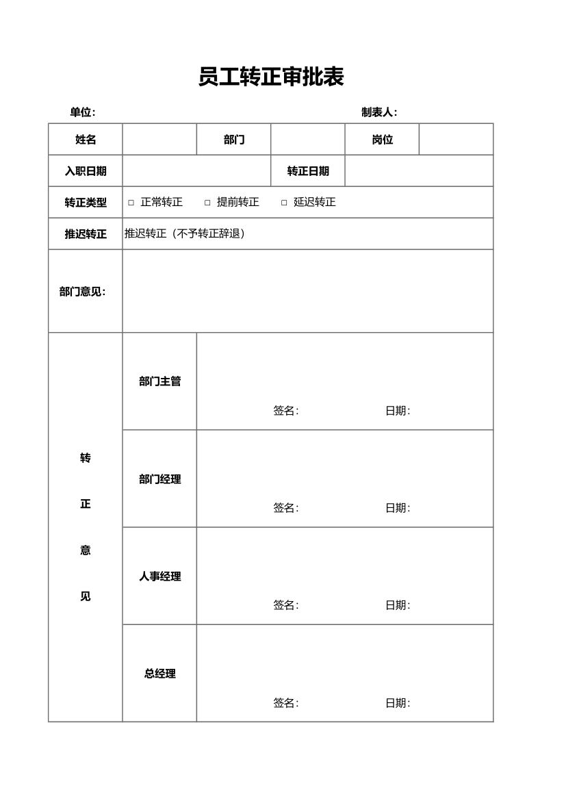 员工转正审批表.xlsx