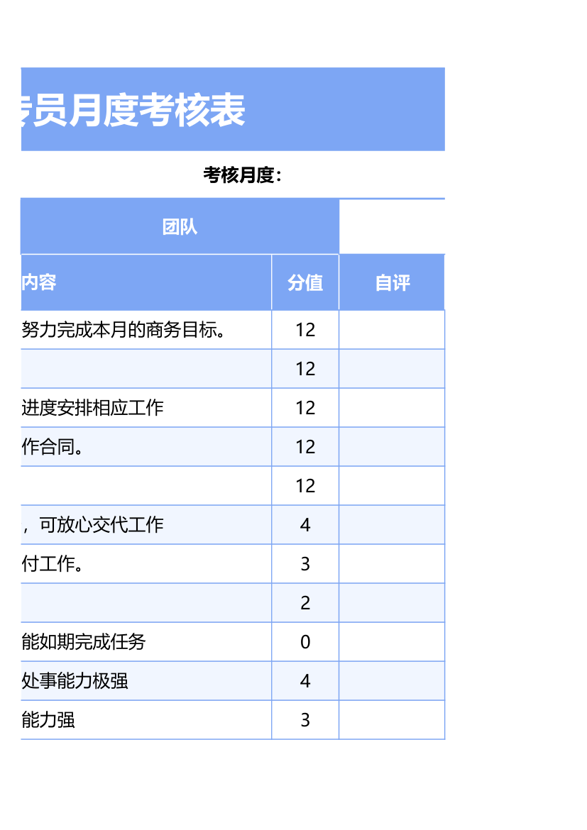 商务专员月度考核表.xlsx第7页