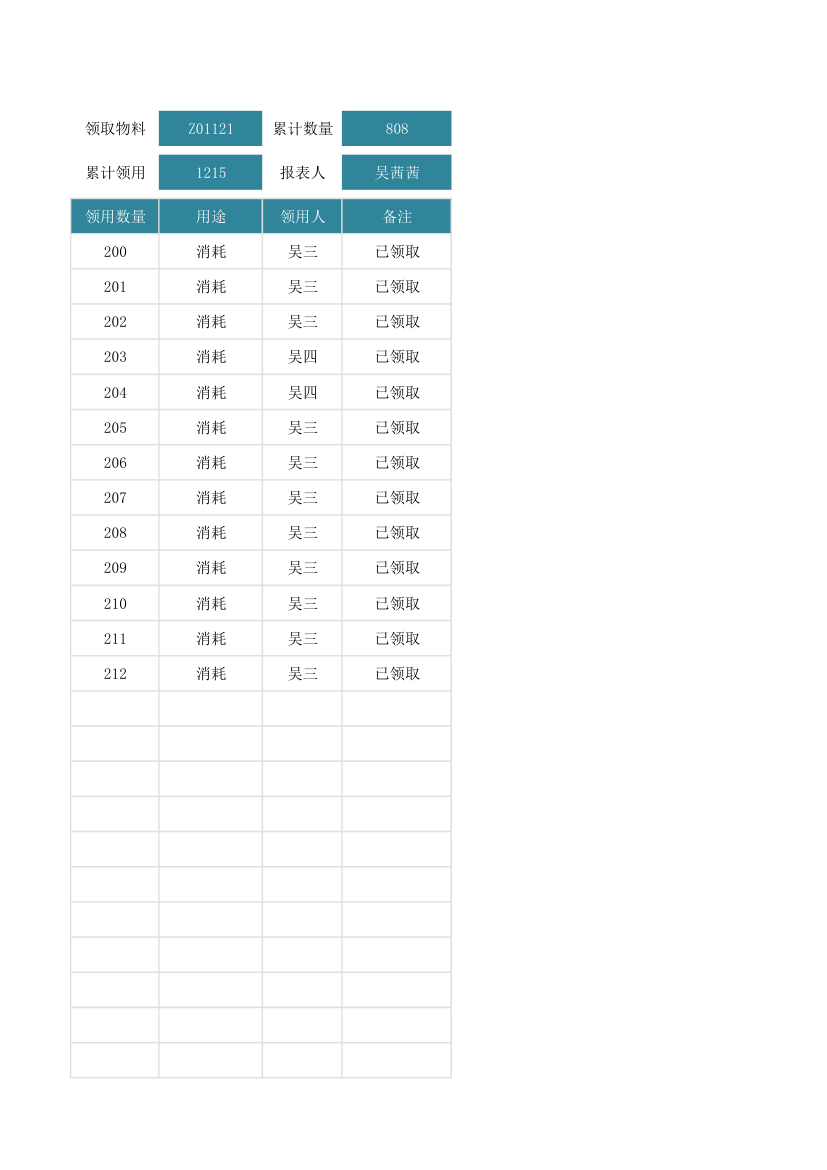 物料领用统计表.xlsx第6页