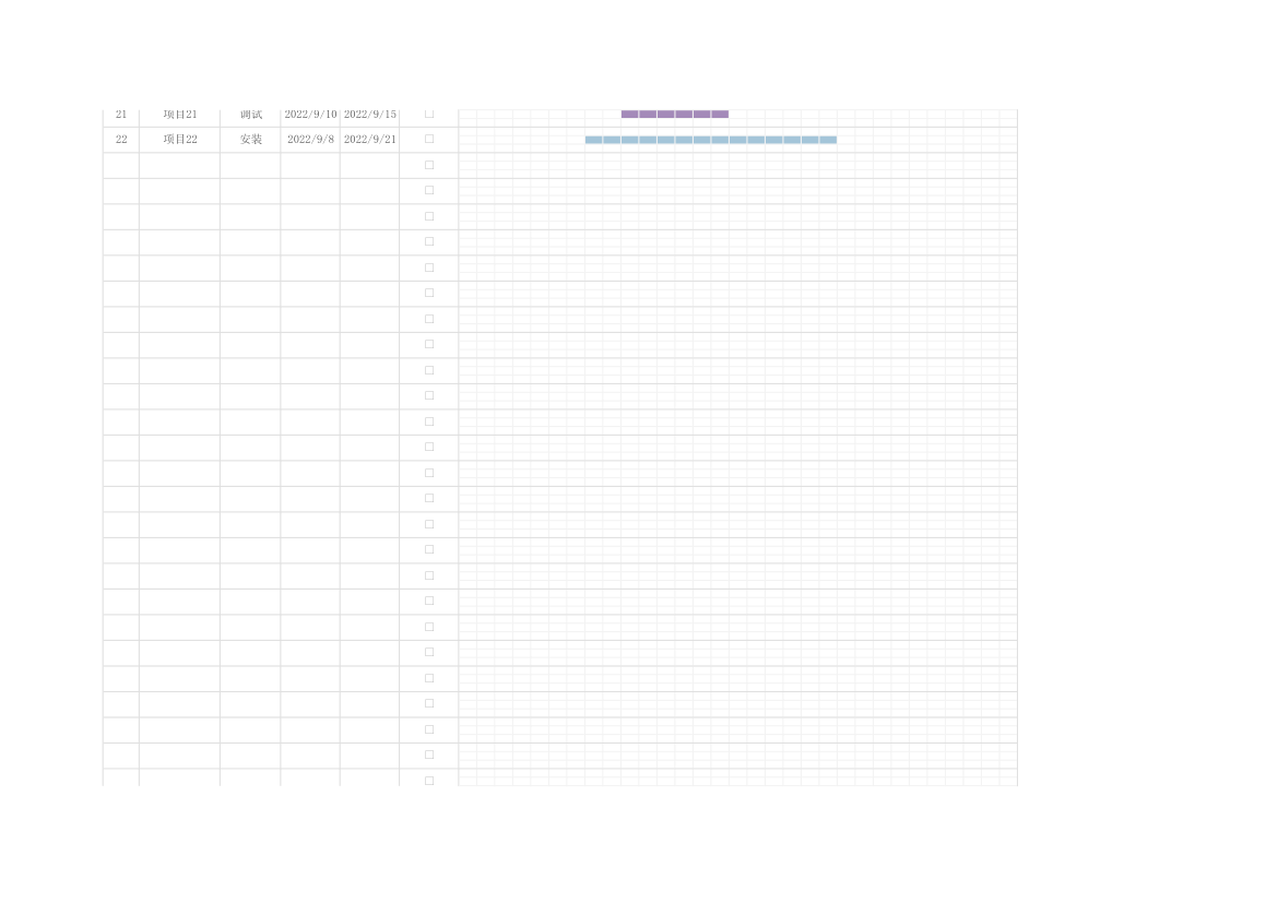 项目进度图-甘特图.xlsx第2页