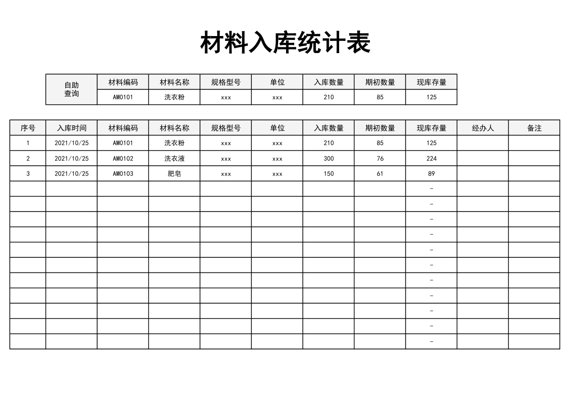 材料入库统计表.xlsx第1页