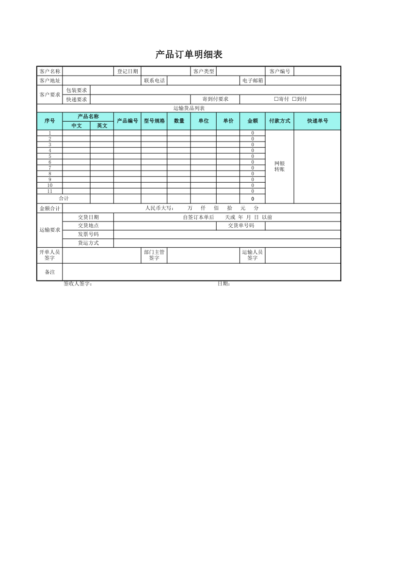 产品订单明细表.xlsx第1页